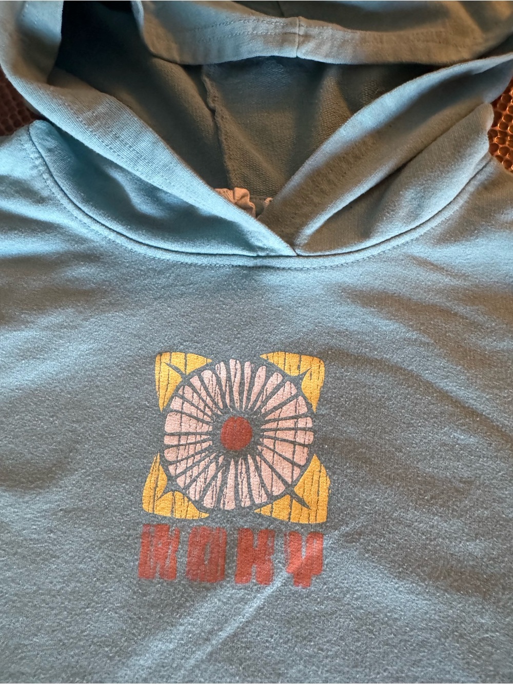 Kids Roxy Blue/Green Hoodie with Floral Graphic Large 12/14